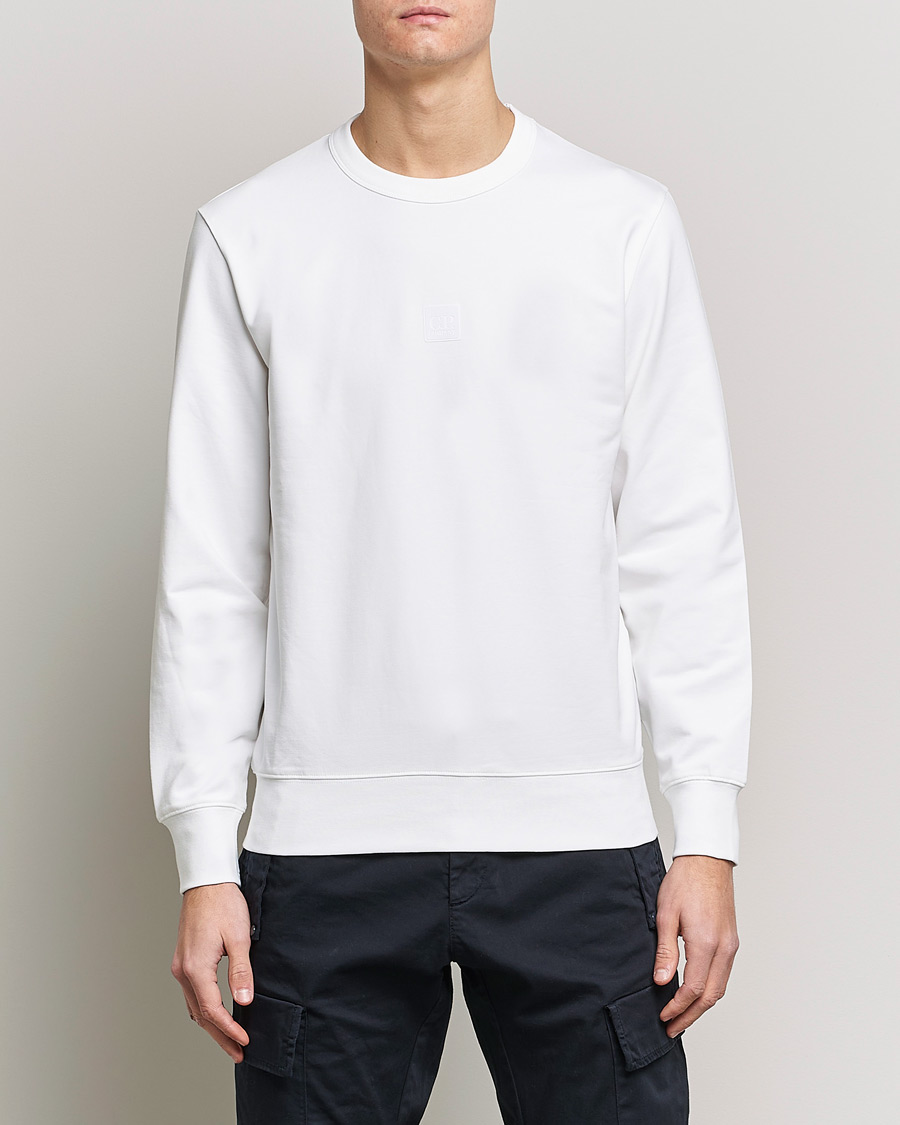 Herren | Pullover | C.P. Company | Metropolis Stretch Fleece Sweatshirt White