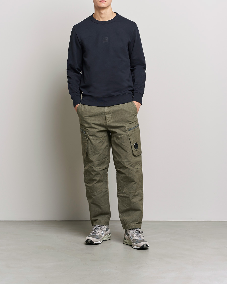 Herren | Pullover | C.P. Company | Metropolis Stretch Fleece Sweatshirt Navy
