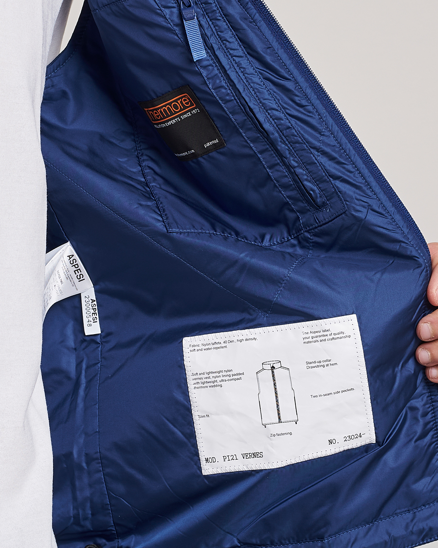 Herren | Westen | Aspesi | Vernes Nylon Gilet Bluette