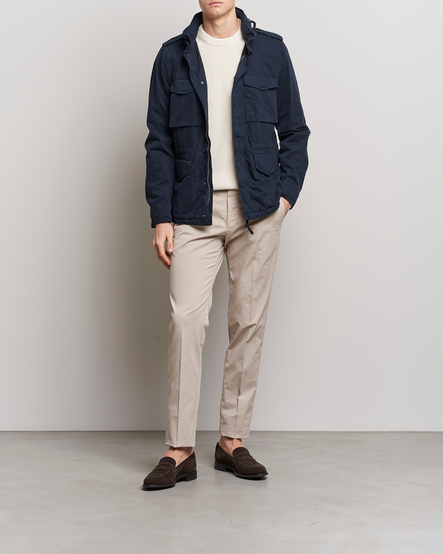 Herren | Jacken | Aspesi | Cotton Field Jacket Navy