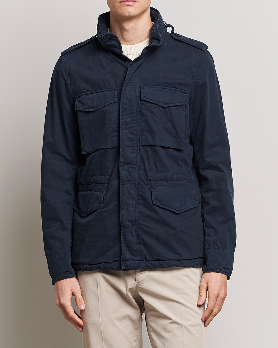 Herren | Jacken | Aspesi | Cotton Field Jacket Navy