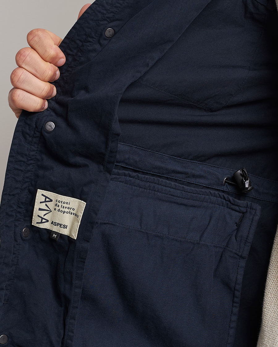 Herren | Jacken | Aspesi | Cotton Field Jacket Navy