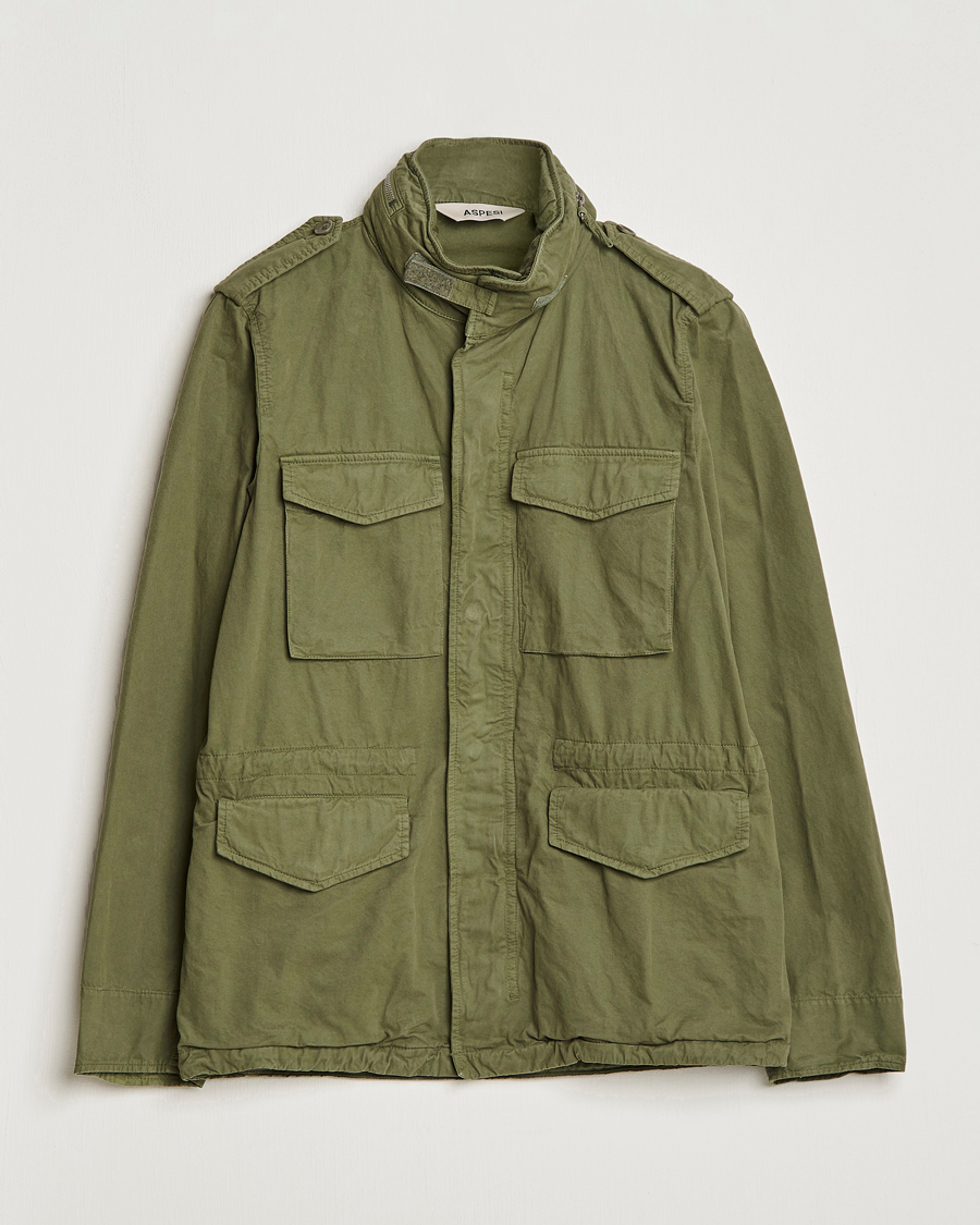 Herren | Jacken | Aspesi | Cotton Field Jacket Army Green