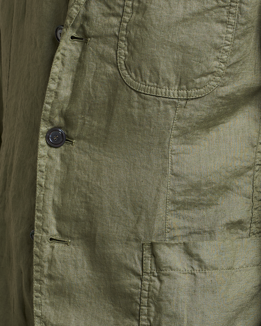 Herren | Sakkos | Aspesi | Samuraki Linen Blazer Army Green