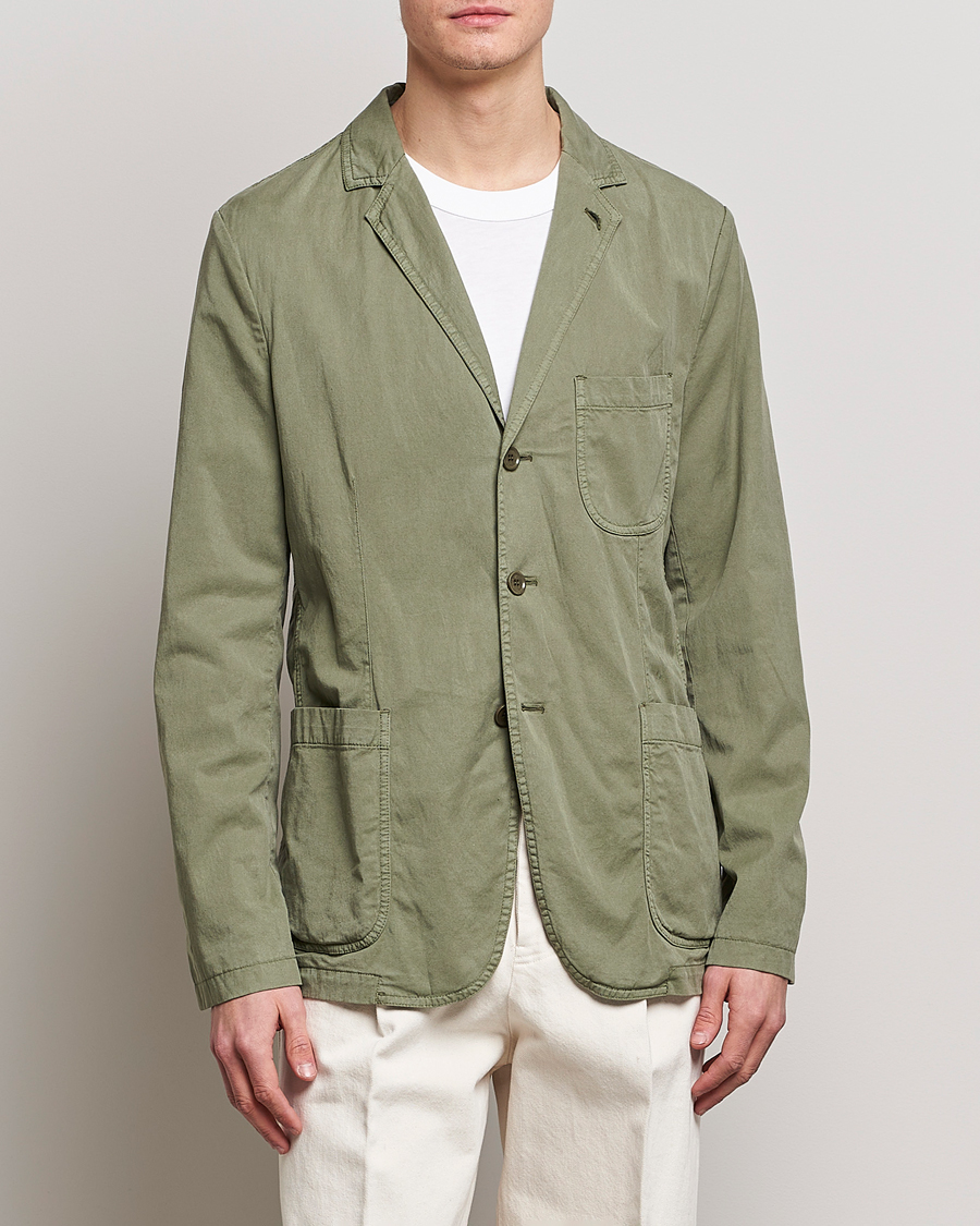 Herren | Sakkos | Aspesi | Samuraki Washed Blazer Army Green