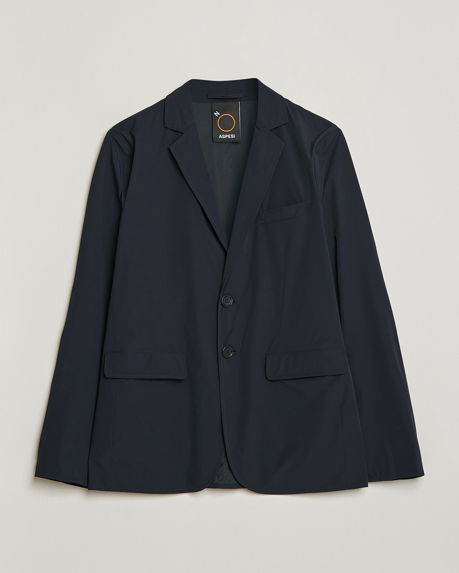 Herren | Sakkos | Aspesi | Stretch Nylon Blazer Navy