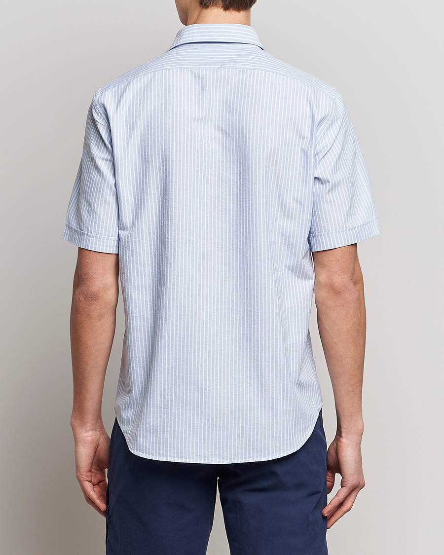Herren | Hemden | Aspesi | Striped Oxford Camp Shirt Light Blue