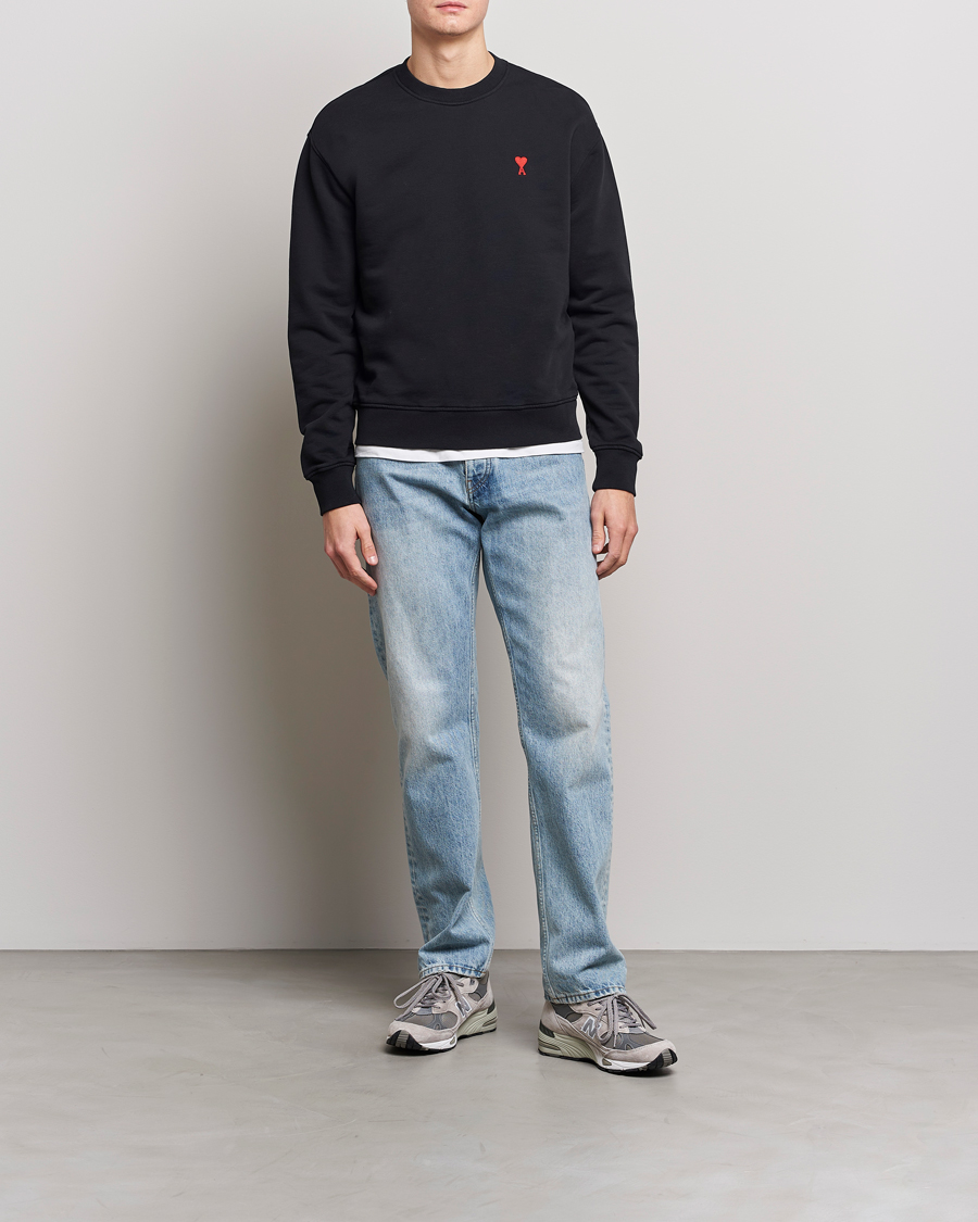 Herren | Pullover | AMI | Heart Logo Sweatshirt Black