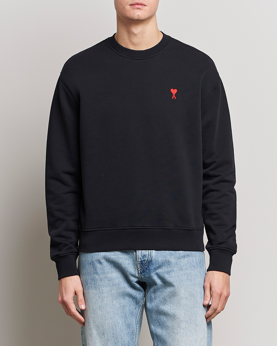Herren | Pullover | AMI | Heart Logo Sweatshirt Black