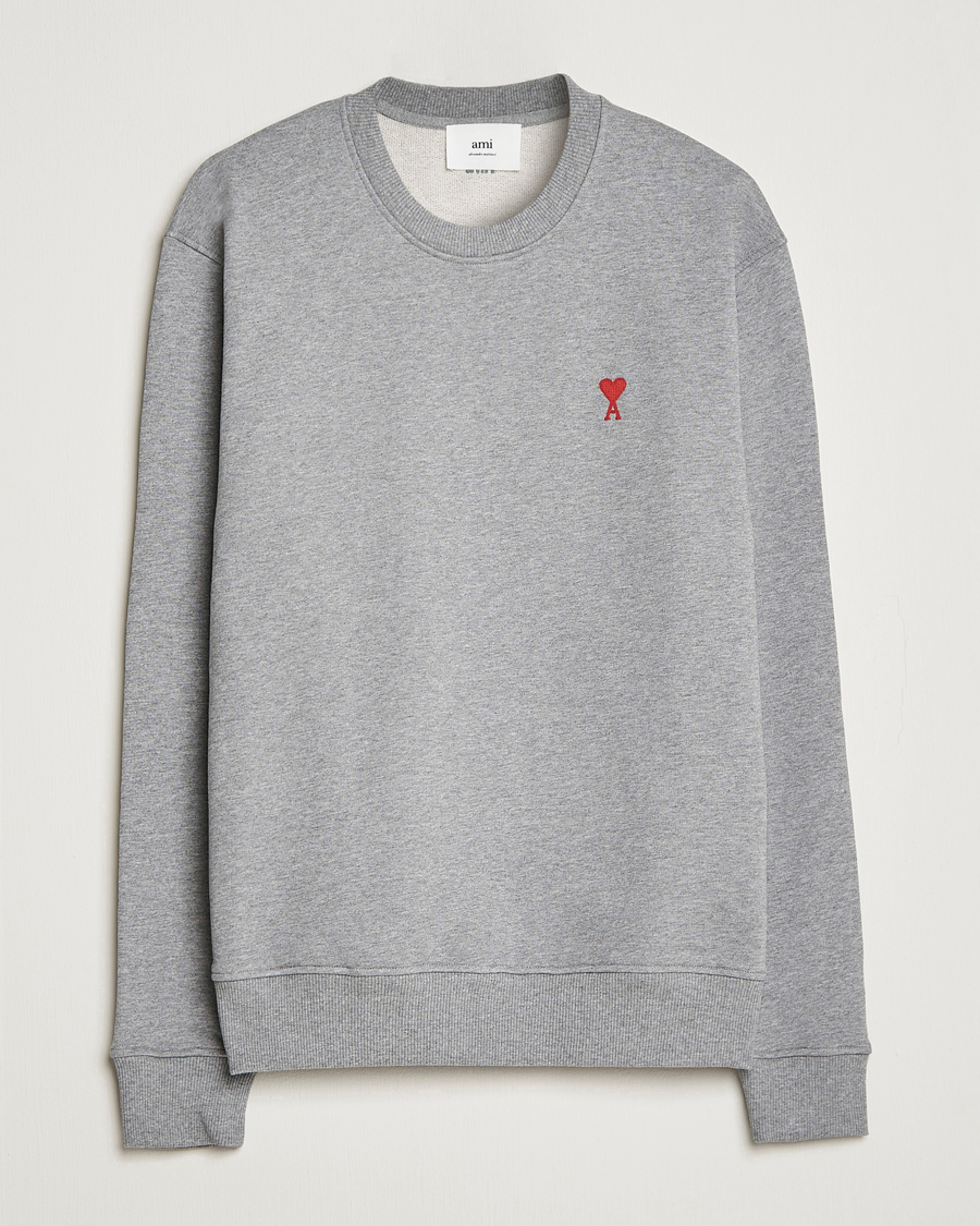 Herren | Pullover | AMI | Heart Logo Sweatshirt Heather Grey