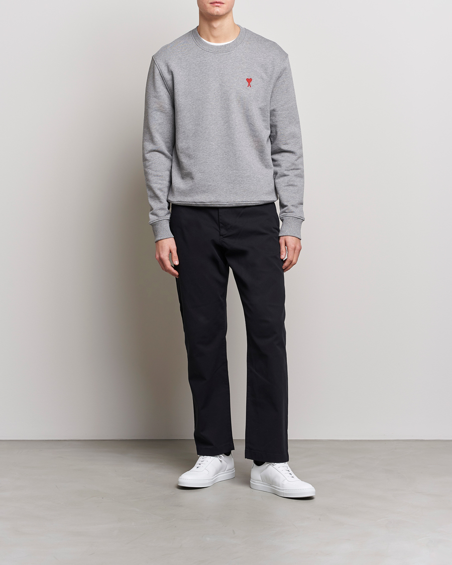 Herren | Pullover | AMI | Heart Logo Sweatshirt Heather Grey