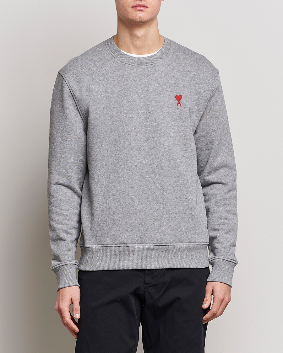 Herren | Pullover | AMI | Heart Logo Sweatshirt Heather Grey