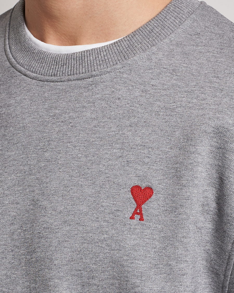Herren | Pullover | AMI | Heart Logo Sweatshirt Heather Grey