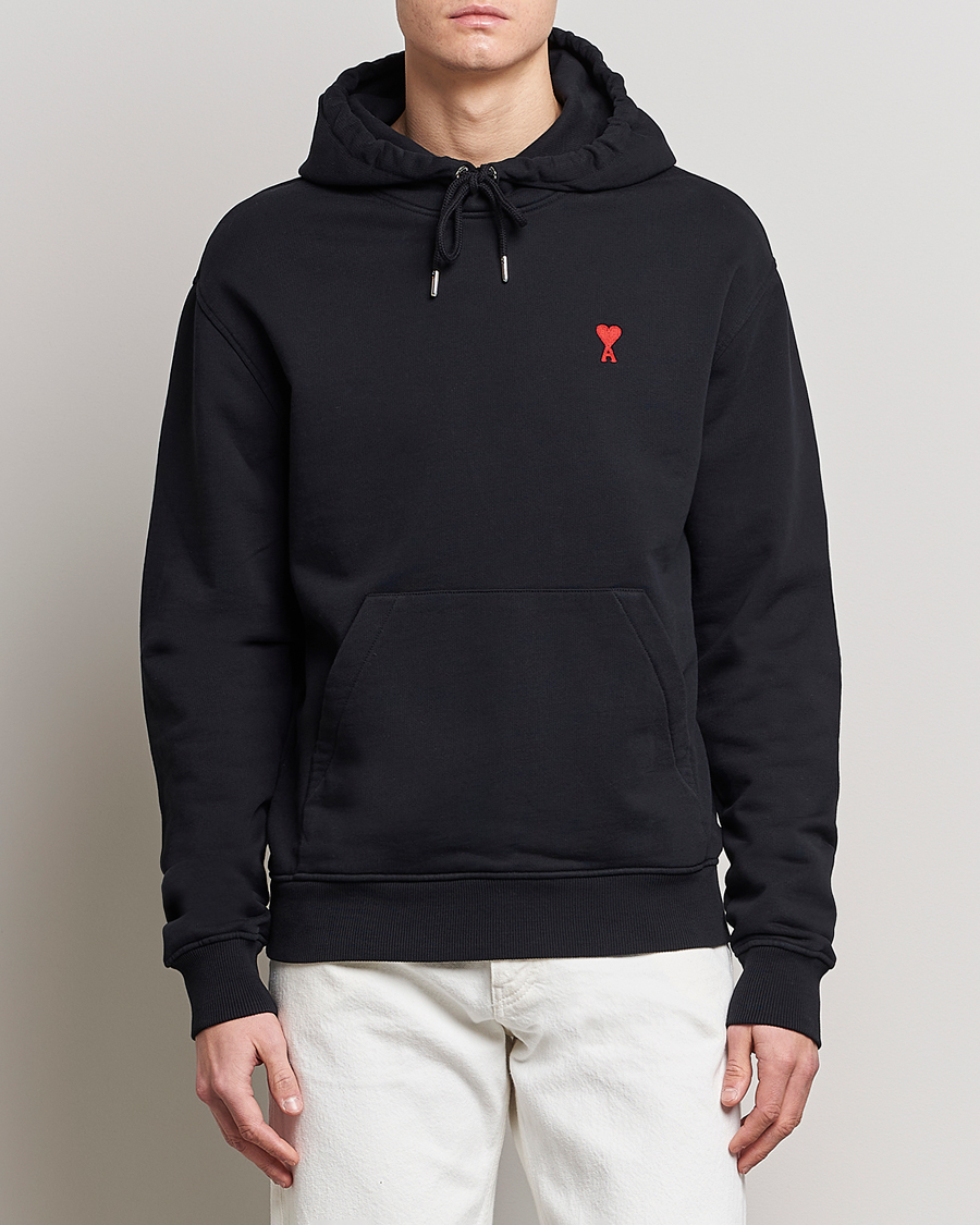 Herren | Pullover | AMI | Heart Logo Hoodie Black