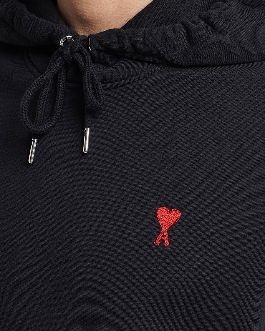 Herren | Pullover | AMI | Heart Logo Hoodie Black