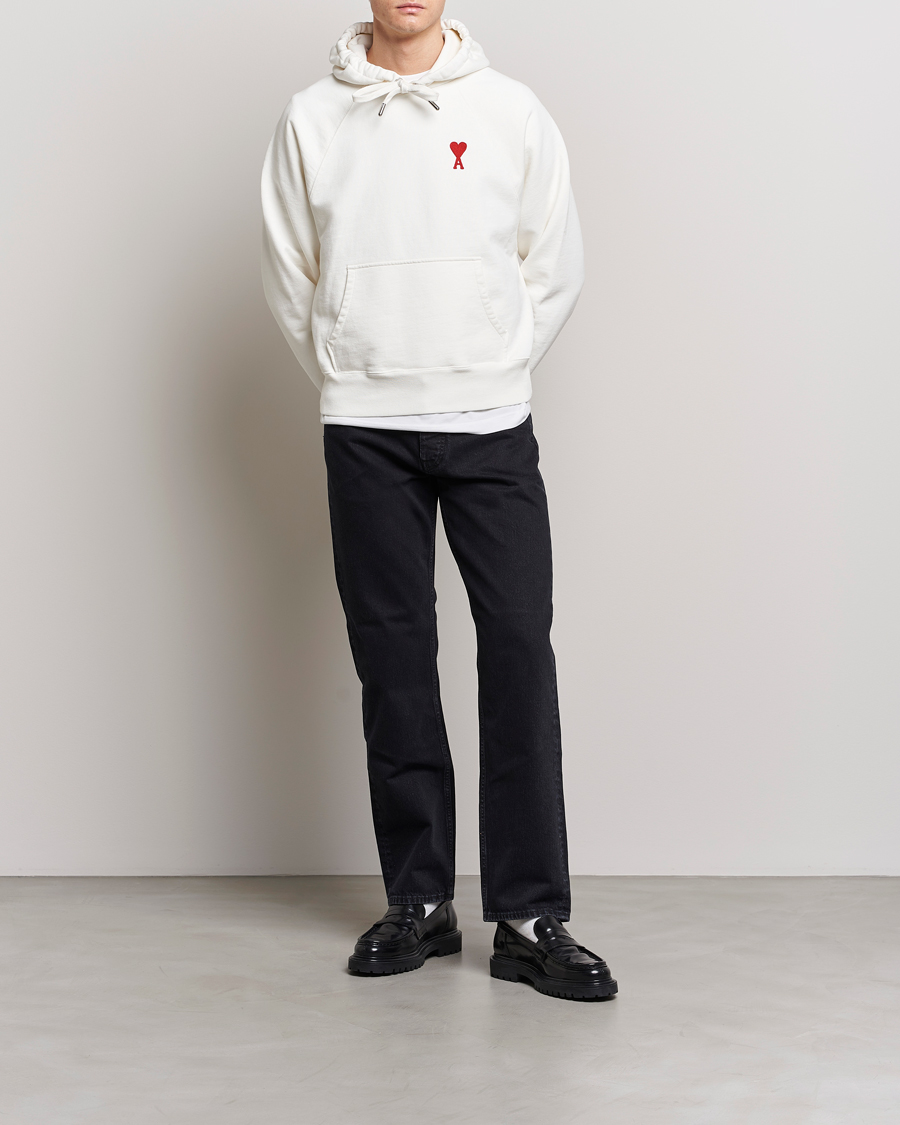 Herren | Pullover | AMI | Big Heart Logo Hoodie Natural White