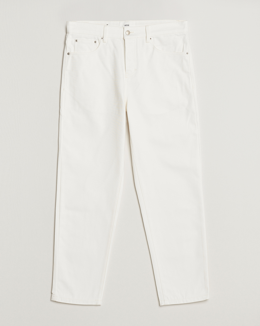 Herren | Jeans | AMI | Tapered Jeans Natural White