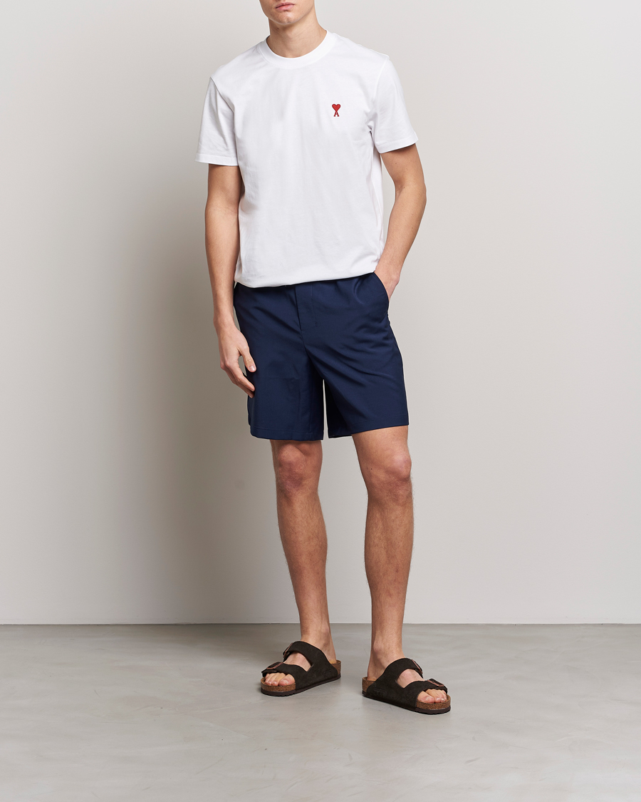 Herren | Shorts | AMI | Elasticated Waist Shorts Navy