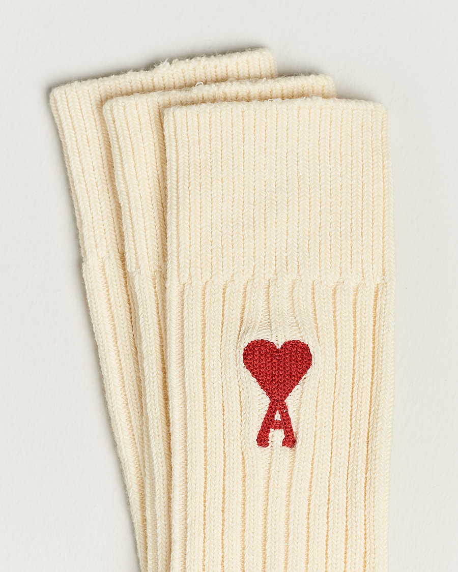 Herren | Unterwäsche | AMI | 3-Pack Heart Socks White