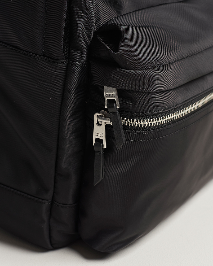 Herren | AMI Heart Logo Backpack Black | AMI | Heart Logo Backpack Black