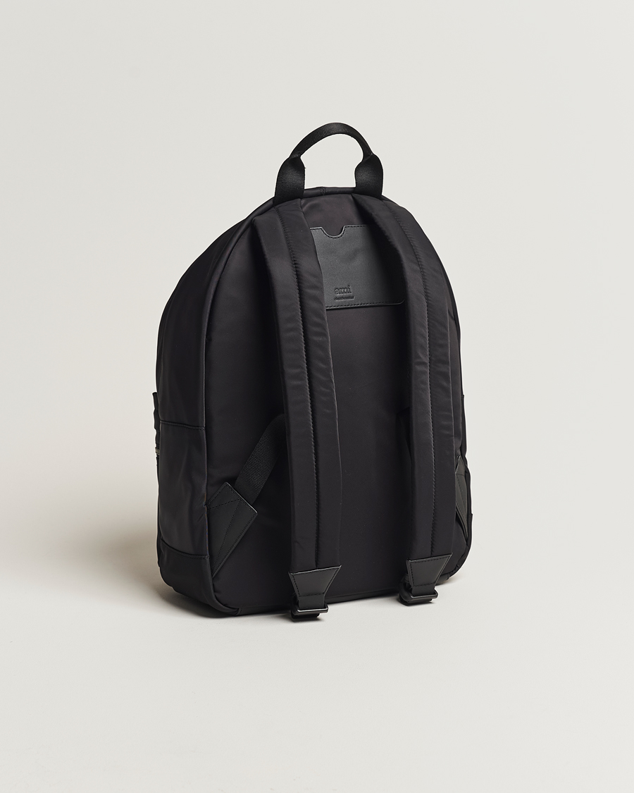 Herren | AMI Heart Logo Backpack Black | AMI | Heart Logo Backpack Black