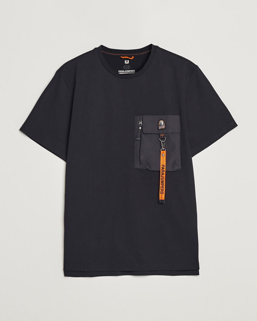 Herren | T-Shirts | Parajumpers | Mojave Pocket Crew Neck Tee Black