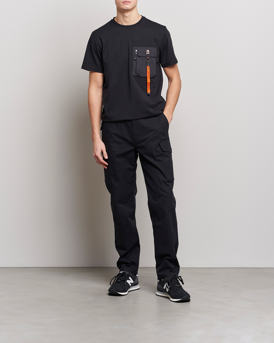Herren | T-Shirts | Parajumpers | Mojave Pocket Crew Neck Tee Black