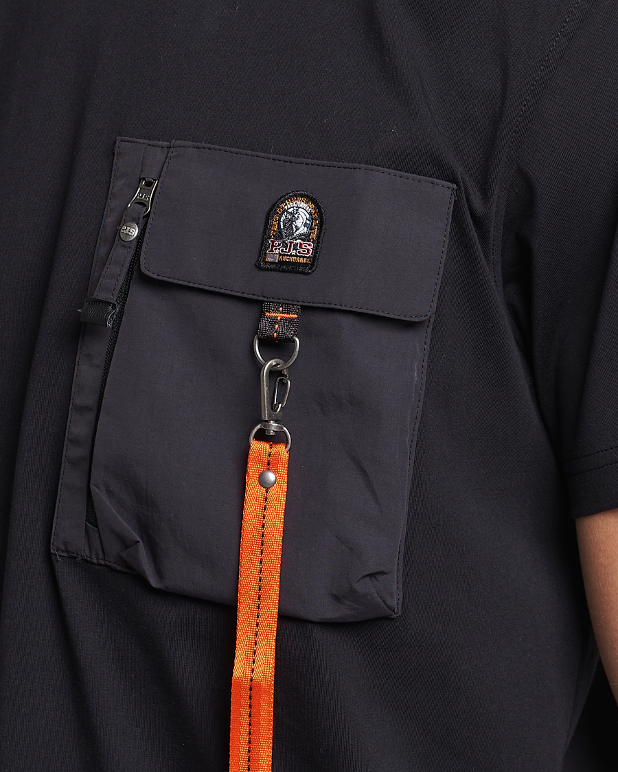 Herren | T-Shirts | Parajumpers | Mojave Pocket Crew Neck Tee Black