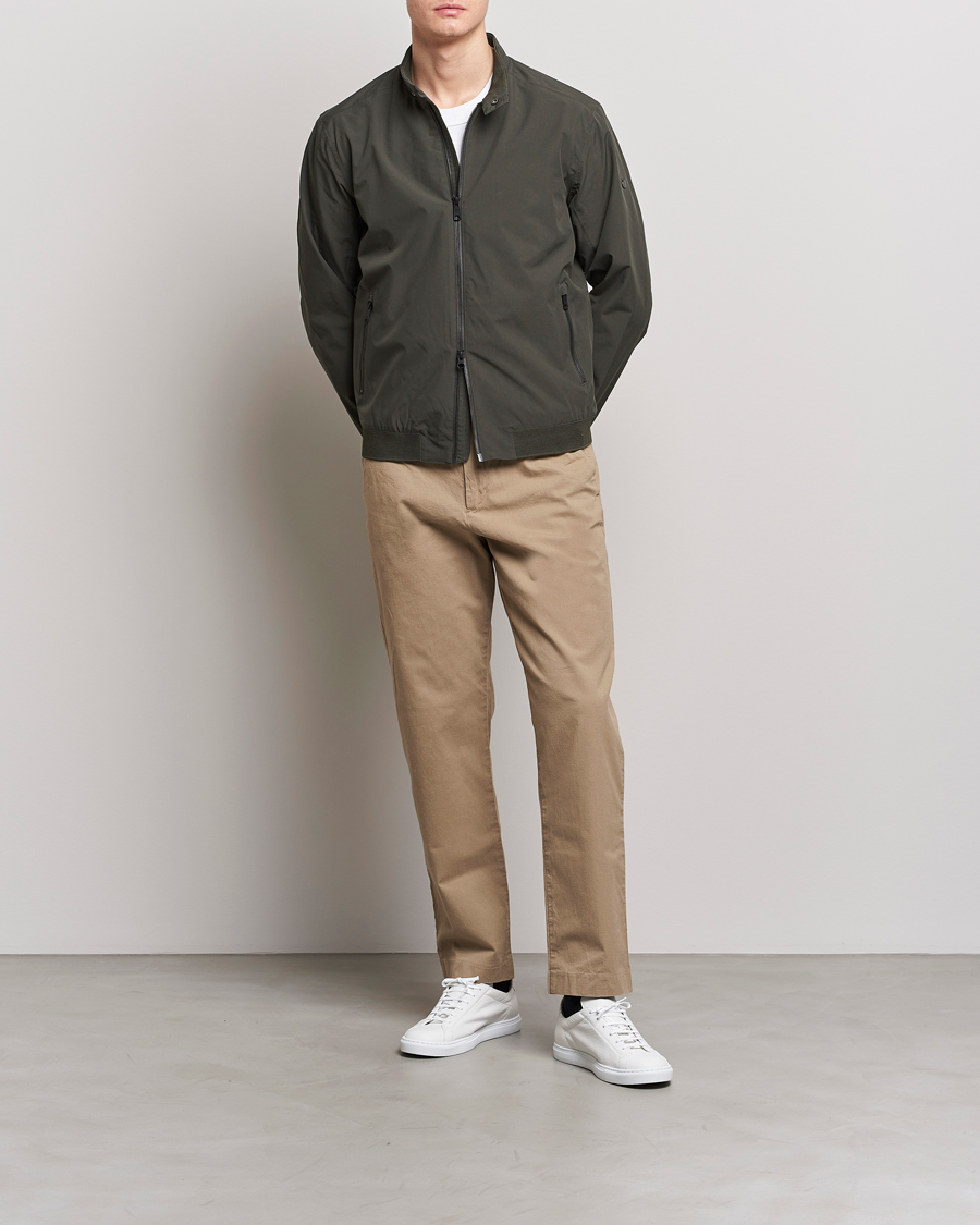 Herren | Jacken | Scandinavian Edition | Plain Waterproof Jacket Dark Olive