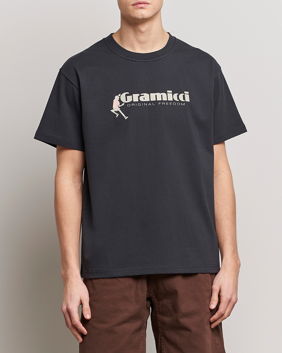 Herren | T-Shirts | Gramicci | Organic Cotton Dancing Man T-Shirt Vintage Black