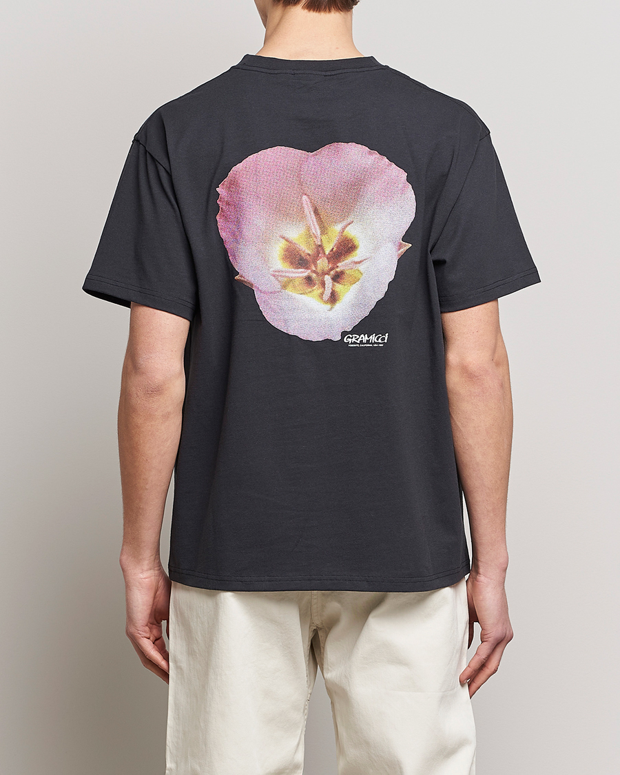Herren | T-Shirts | Gramicci | Organic Cotton Flower T-Shirt Vintage Black