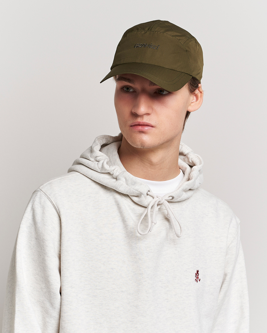 Herren | Gramicci Light Ripstop Strap Cap Olive | Gramicci | Light Ripstop Strap Cap Olive