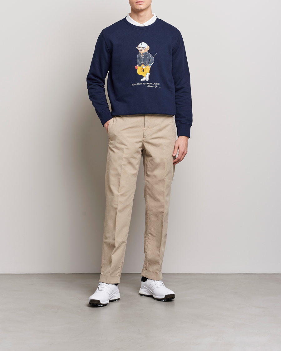 Herren | Pullover | Polo Ralph Lauren Golf | Magic Fleece Printed Bear Sweatshirt Navy