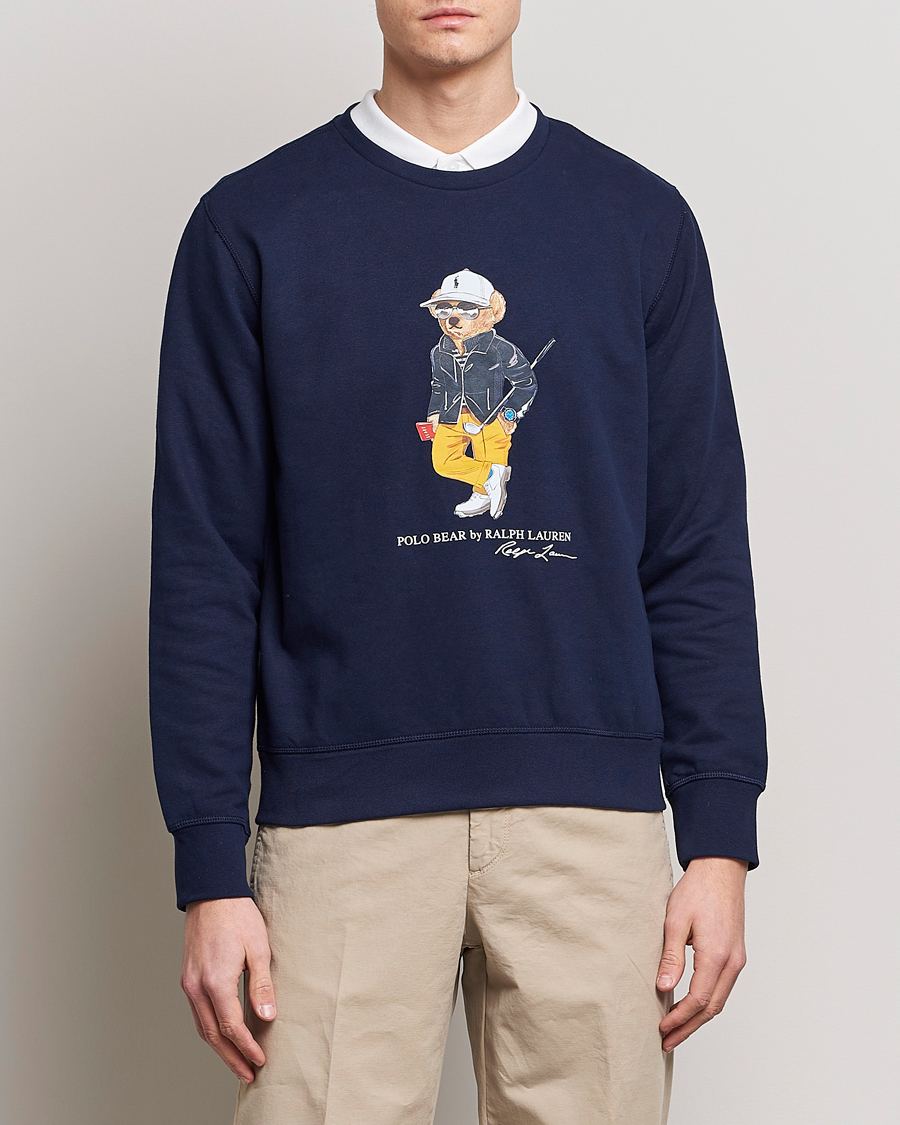 Herren | Pullover | Polo Ralph Lauren Golf | Magic Fleece Printed Bear Sweatshirt Navy