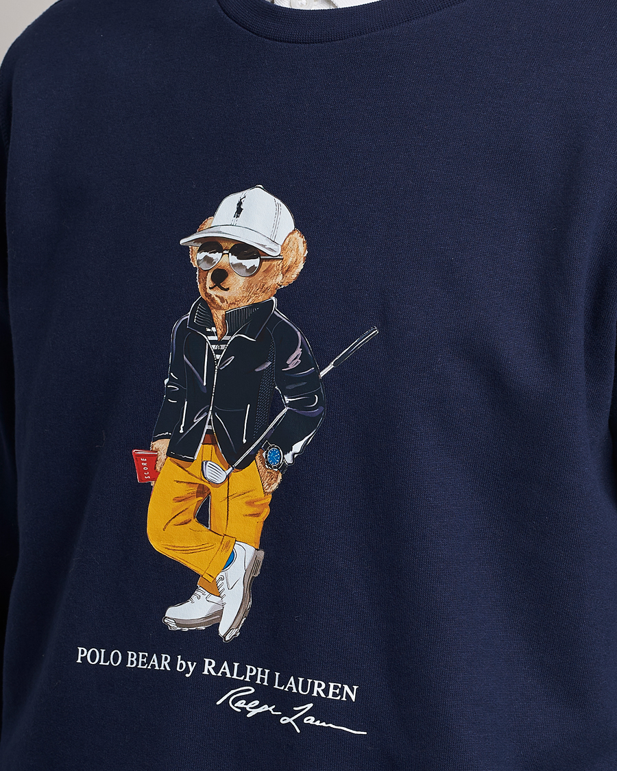 Herren | Pullover | Polo Ralph Lauren Golf | Magic Fleece Printed Bear Sweatshirt Navy