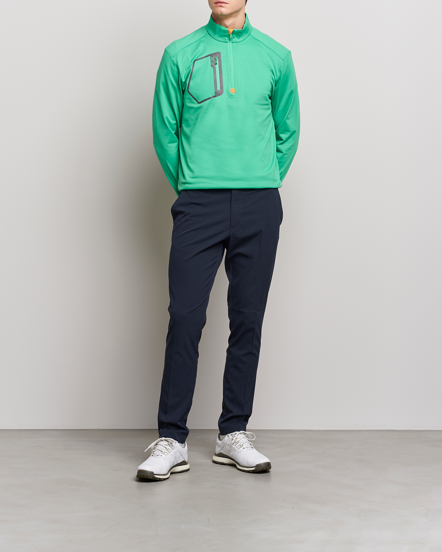Herren | Pullover | RLX Ralph Lauren | Luxury Jersey Half Zip Vineyard Green
