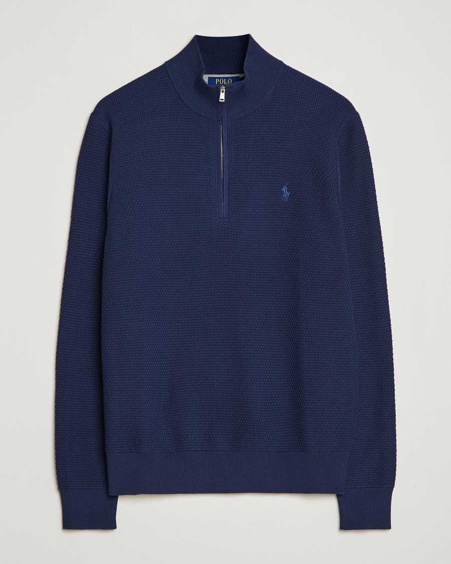 Herren | Pullover | Polo Ralph Lauren Golf | Cotton Jersey Half Zip Refined Navy