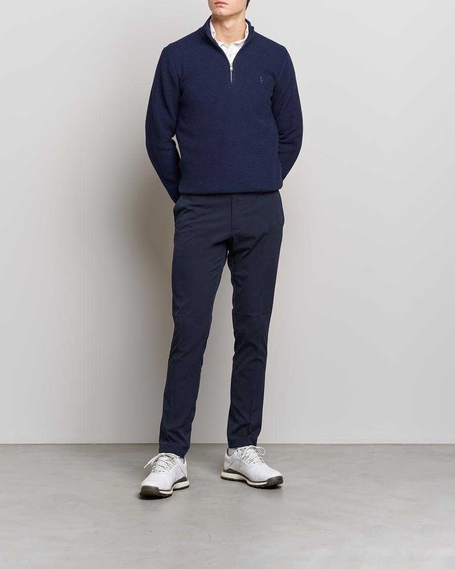 Herren | Pullover | Polo Ralph Lauren Golf | Cotton Jersey Half Zip Refined Navy