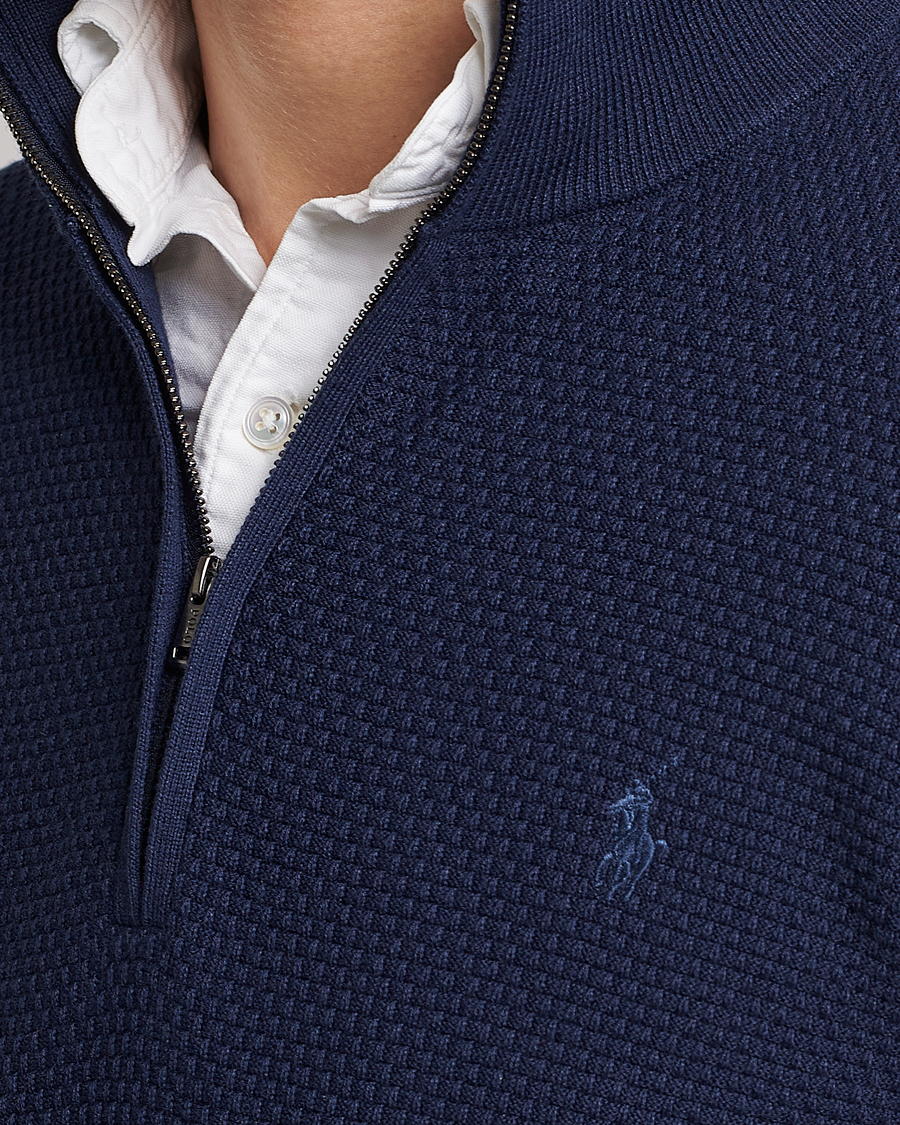 Herren | Pullover | Polo Ralph Lauren Golf | Cotton Jersey Half Zip Refined Navy