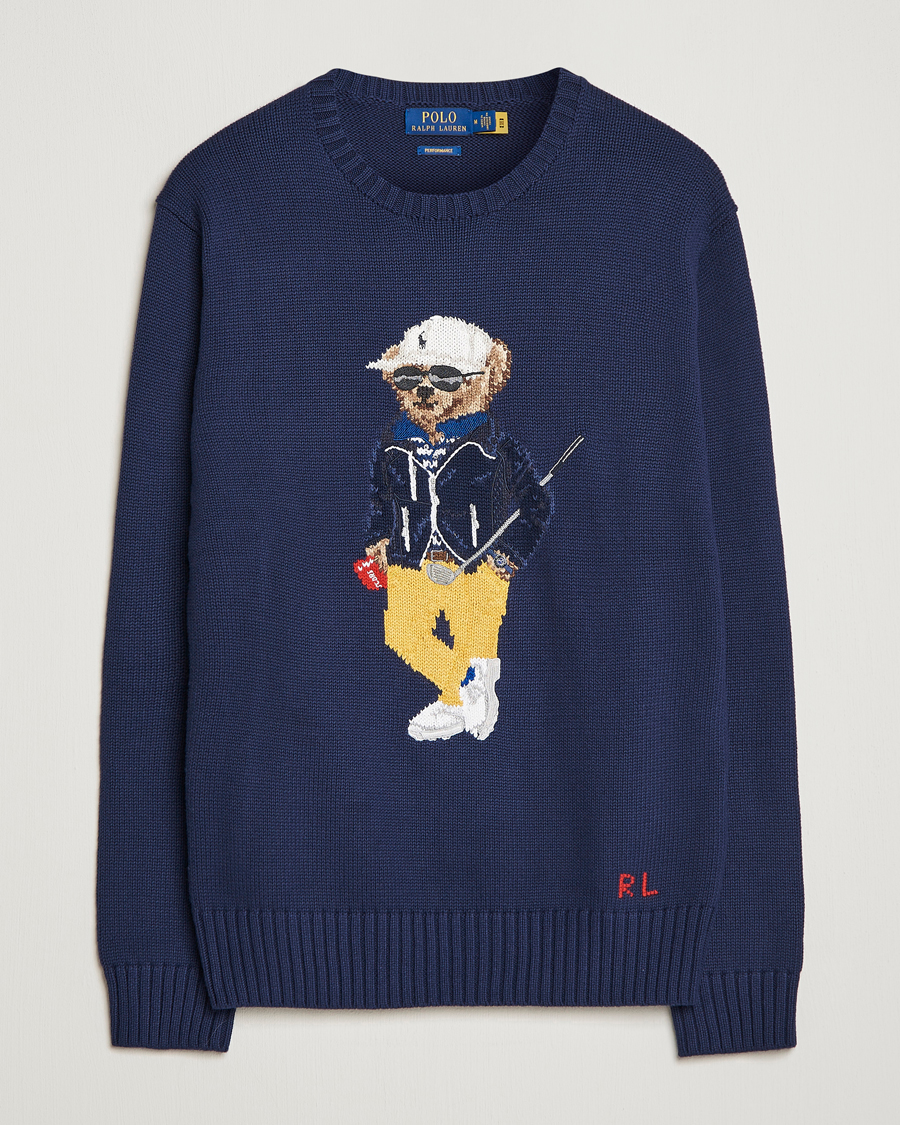 Herren | Pullover | Polo Ralph Lauren Golf | Cotton Bear Knitted Sweater Refined Navy