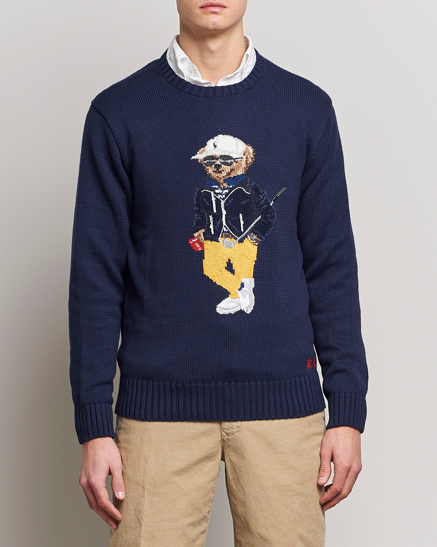 Herren | Pullover | Polo Ralph Lauren Golf | Cotton Bear Knitted Sweater Refined Navy