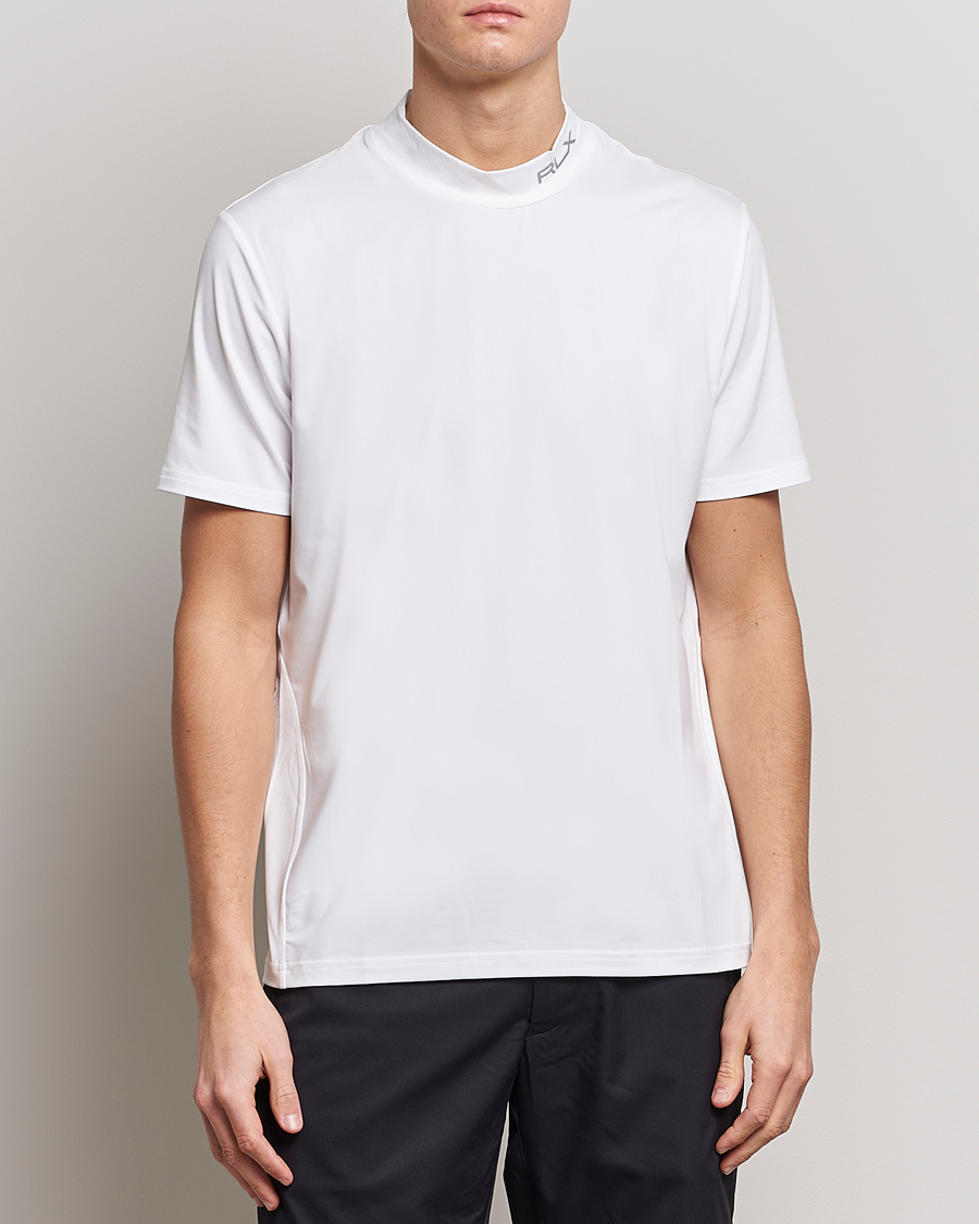 Herren | T-Shirts | RLX Ralph Lauren | Airflow Performance Mock Neck T-Shirt White