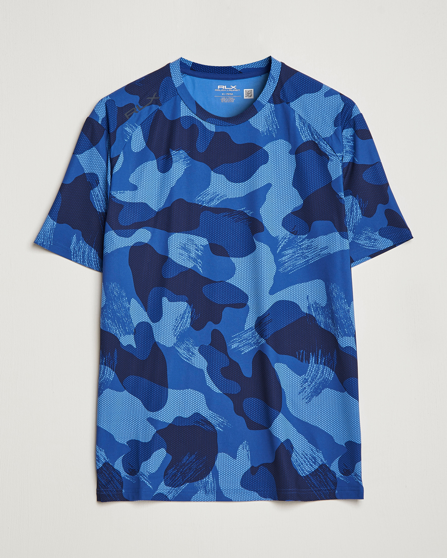 Herren | T-Shirts | RLX Ralph Lauren | Airflow Performance T-Shirt Royal Navy Camo