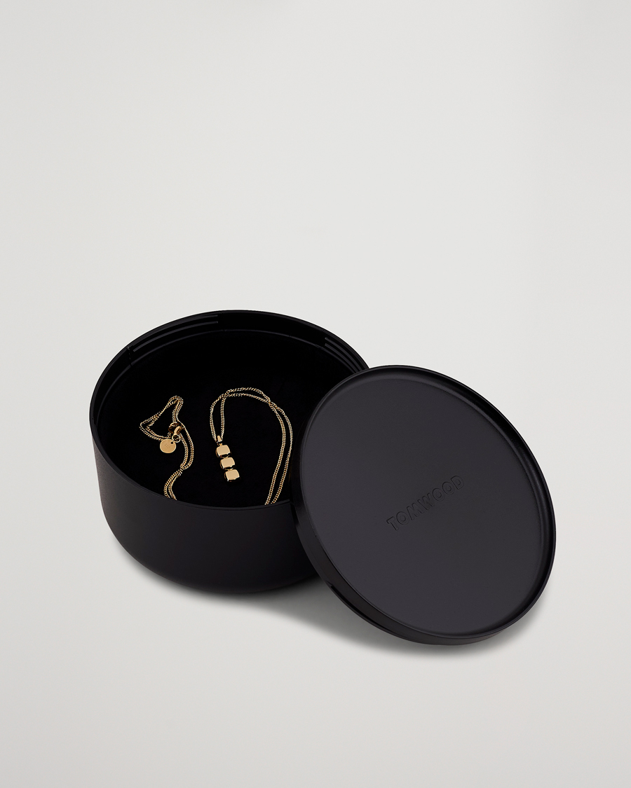 Herren | Tom Wood Mini Cushion Pendant Necklace Gold | Tom Wood | Mini Cushion Pendant Necklace Gold