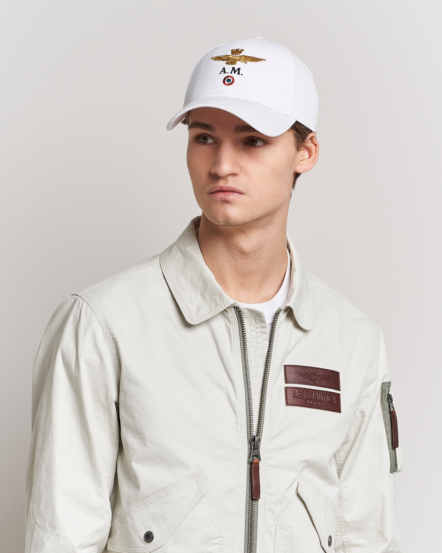 Herren | Hüte & Mützen | Aeronautica Militare | Cotton Baseball Cap Off White