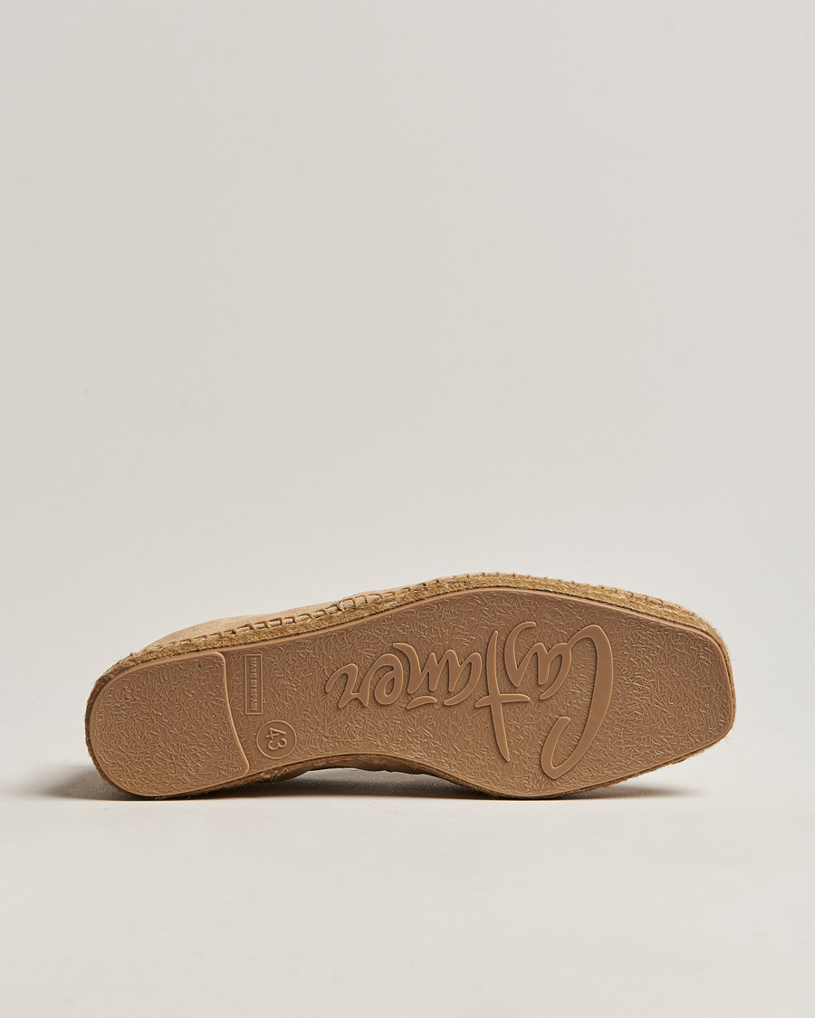 Herren | Castañer Pablo Casual Suede Espadrilles Cream | Castañer | Pablo Casual Suede Espadrilles Cream