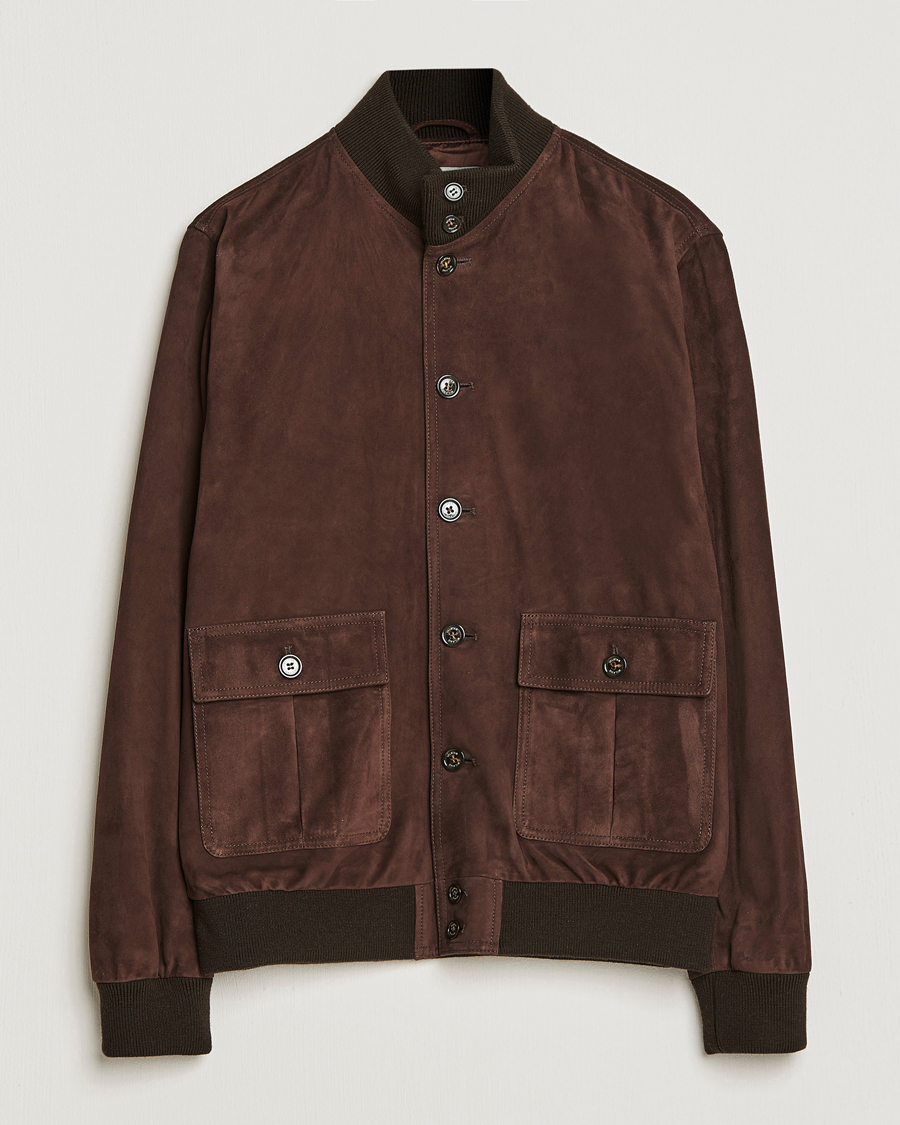 Herren | Jacken | Valstar | Valstarino Suede Jacket Dark Brown