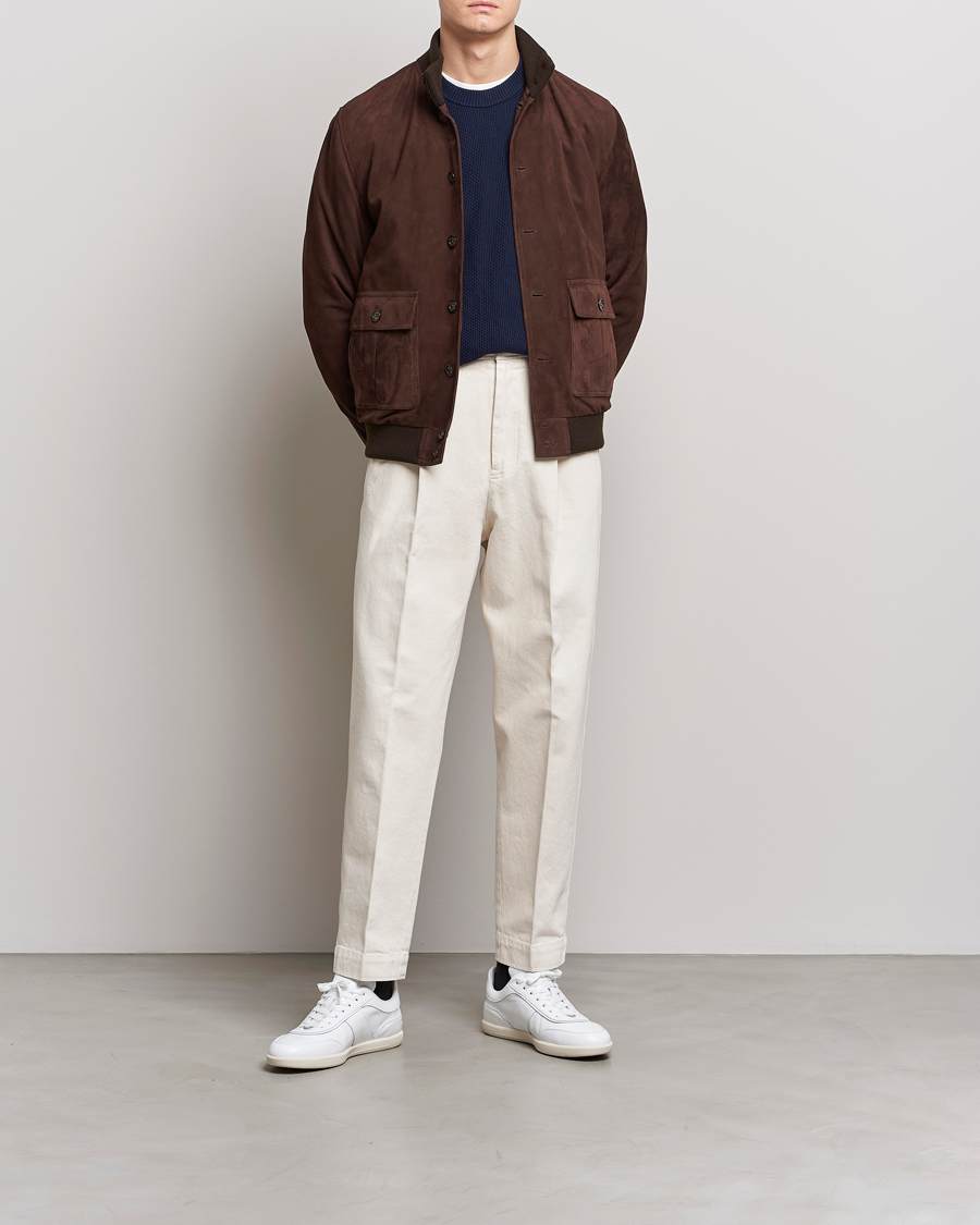 Herren | Jacken | Valstar | Valstarino Suede Jacket Dark Brown