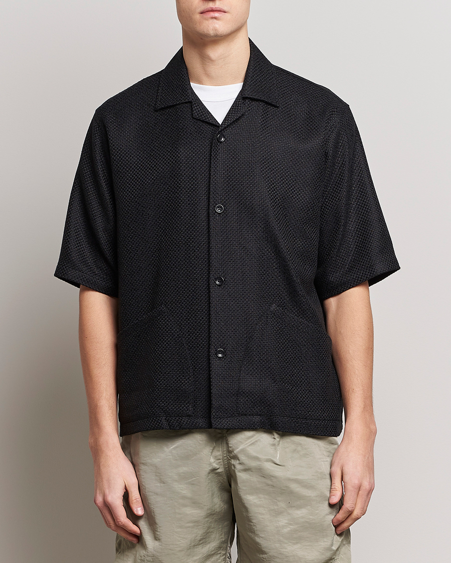 Herren | Hemden | Sunflower | Coco Short Sleeve Cabana Shirt Black