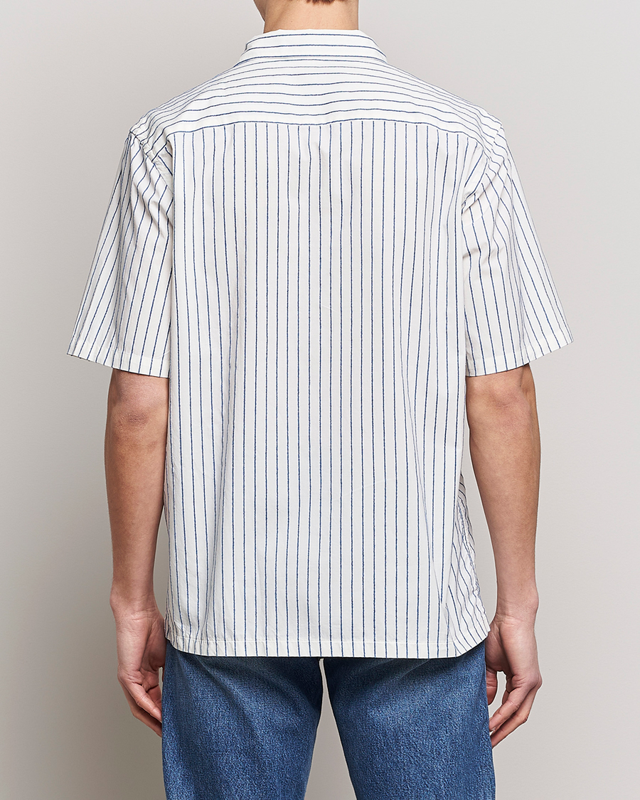 Herren | Hemden | Sunflower | Spacey Striped Camp Shirt Blue/White